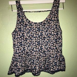 Baby Blue Floral Top